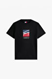 Erkek Signature Logo T-Shirt - Siyah | XS