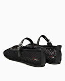 Tommy Hilfiger Baisley Örgü Tasarımlı MaryJane Kadın Balerin Ayakkabı | 39