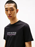 TOMMY HILFIGER Erkek  Siyah T-Shirt MW0MW40324 BDS