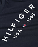 TOMMY HILFIGER Erkek  Lacivert T-Shirt MW0MW39356 DW5