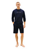Tommy Hilfiger Erkek Lacivert Sweatshirt UM0UM03666