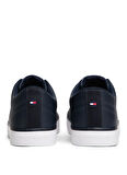 Tommy Hilfiger Lacivert Erkek Sneaker TH HI VULC CORE LOW LTH II ESS