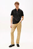 Erkek Interlock Zip Polo - Siyah | L