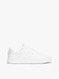 Tommy Hilfiger TH COURT LTH DETAIL ESS Erkek Beyaz Sneaker FM0FM05367YBS