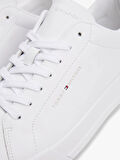Tommy Hilfiger TH COURT LTH DETAIL ESS Erkek Beyaz Sneaker FM0FM05367YBS