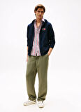 Tommy Hilfiger Kapüşon Yaka Mavi Erkek Sweatshırt MW0MW39691DW5_AMERICANA ZIP THROUGH