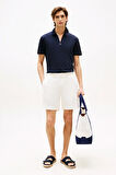 Erkek Interlock Zip Polo - Lacivert | L