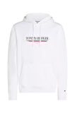 Erkek Brand Love Hilfiger Hoodie Sweatshirt - Beyaz | M
