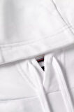 Erkek Brand Love Hilfiger Hoodie Sweatshirt - Beyaz | M