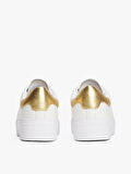 Tommy Hilfiger Kadın Klasik Platformlu Kort Tarzı Gold Sneaker FW0FW087560HT
