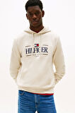 Tommy Hilfiger ICON HILFIGER HOODIE Erkek Bej Kazak MW0MW39586ACG