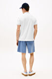 Erkek Interlock Zip Polo - Beyaz | XS