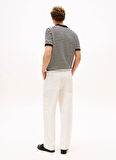 Tommy Hilfiger Normal Bel Normal Paça Normal Beyaz Erkek Pantolon MW0MW40570YA8_MURRAY LINEN COTTON C