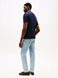 Tommy Hilfiger HILFIGER STACK TEE Erkek Mavi T-shirt MW0MW39355DW5