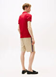 Tommy Hilfiger Kırmızı Erkek Polo T-Shirt MW0MW39348XLD_INTERLOCK FLAGCUFF SL