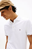 Erkek İnterlock Flagcuff Polo T-Shirt - Beyaz | L