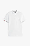 Erkek İnterlock Flagcuff Polo T-Shirt - Beyaz | L