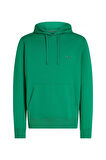 Erkek Essential Terry Kapüşonlu Sweatshirt - Yeşil | XS