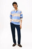 Erkek Tapered Fit Bilek Boy Teknik Kumaş Pantolon - Lacivert | 33/30