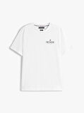 Tommy Hilfiger HILFIGER STACK TEE Erkek Beyaz T-shirt MW0MW39355YBR