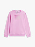 Tommy Jeans TJW RLX GRADIENT FLAG CREW Kadın Pembe Kazak DW0DW21396U06