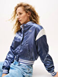 Tommy Jeans TJW SCRIPT VARSITY JACKET Kadın Gri Ceket DW0DW20960PO6