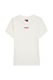 Kadın TJW Slim Script Label SS Tee EXT T-Shirt - Ekru | L