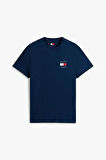 Erkek Sırt Bayrak Logolu T-Shirt - Lacivert | L