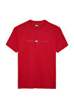 Erkek TJM Reg Flag Linear SS Tee Ext T-Shirts - Kırmızı | XS