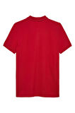 Erkek TJM Slim Placket Polo EXT T-Shirt - Kırmızı | L