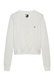 Kadın Essential Crew Neck Hırka - Ekru | M