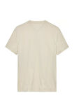 Erkek Signature Logo T-Shirt - Krem | L
