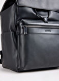 Calvin Klein Siyah Erkek Sırt Çantası ZIP FLAP BACKPACK