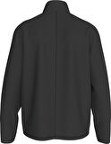 CALVIN KLEIN Erkek Marka Logolu Yarım Fermuarlı Dik Yaka Siyah Sweatshirt LVGMF5W303 UB1
