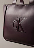 Calvin Klein Koyu Kahve Kadın Tote Çanta LV04F3218G