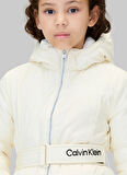 Calvin Klein Ekru Kız Çocuk Şişme Mont IG0IG02976PGB