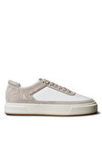 Calvin Klein Beyaz - Krem Erkek Sneaker BASKET CUPSOLE LACEUP LTH-SU