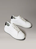 Calvin Klein Jeans Kalın Tabanlı Bağcıklı Deri Erkek Sneaker YM0YM01344-01W