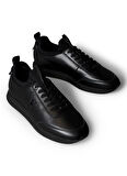 Calvin Klein Siyah Erkek Sneaker RETRO RUNNER SOCK LACEUP LTH