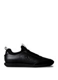 Calvin Klein Siyah Erkek Sneaker RETRO RUNNER SOCK LACEUP LTH