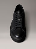 CALVIN KLEIN Kadın Marka Logolu Şık Görünüşlü Deri  Gündelik Kullanıma Uygun BLACK Sneaker YW0YW01945 0GJ