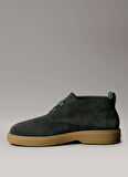 Calvin Klein Deri Haki Erkek Bot TEXT RUBBER DESERT BOOT SU