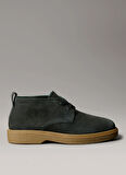 Calvin Klein Deri Haki Erkek Bot TEXT RUBBER DESERT BOOT SU