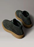 Calvin Klein Deri Haki Erkek Bot TEXT RUBBER DESERT BOOT SU