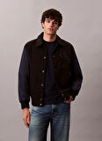 Calvin Klein Jeans Classic Fit Siyah Erkek Ceket LV04RD400GUB1 LS COTTON NYLON VARIS