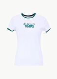 Calvin Klein Jeans Yuvarlak Yaka Baskılı Beyaz Kadın T-Shirt LV047D208GYAA
