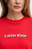 Calvin Klein Jeans Kısa Kollu 2 Renkli 3D Nakışlı Logolu Kadın T-shirt LV047D205G-VTW