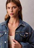 Calvin Klein Jeans Standart Mavi Kadın Ceket LV047D725GYYA