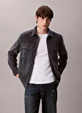 Calvin Klein Jeans Relaxed Lacivert Düz Erkek Gömlek LV04RD106GWD7 LS CORDUROY POCKET RE