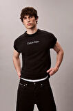 Erkek Regular Fit Yazı Baskılı Pamuklu T-Shirt - Siyah | XS